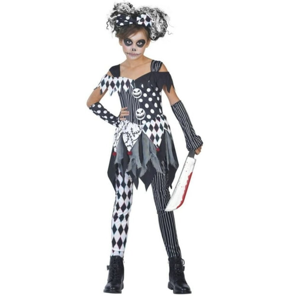 Nightmare Jester Girls  Halloween Costume